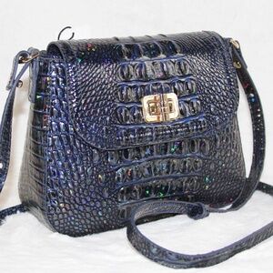 NWT Brahmin Gianna Royal Blue Melbourne Leather Purse